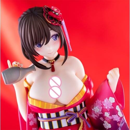 Anime Action Figures I Have Peeled Off My Furisode Sexy Slave Kimono Girl PVC Static Adult Figure Figure Action Model Gift Toy