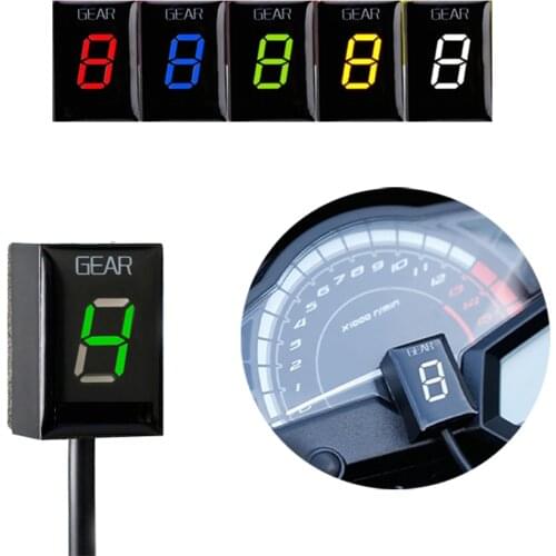 Gear Display Indicator For Honda CBR600 CRF250 NC700S XL1000V Ecu Plug Mount 6 Speed 1-6 Level Gear Indicator Fit