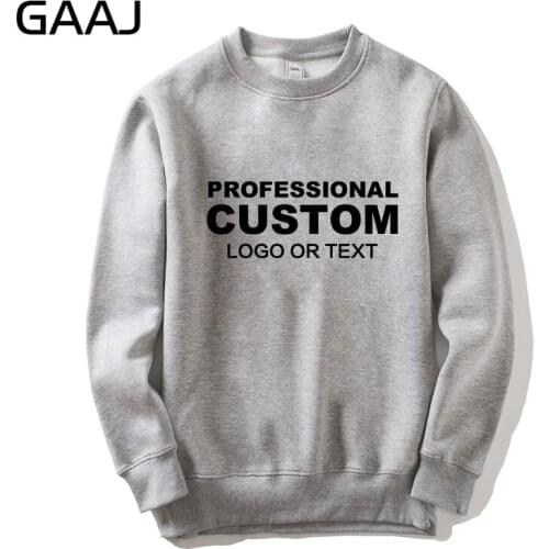 Custom Sweatshirt Logo Print Name Embroidery Men Hip Hop Fashion Women Made Brand Shop Cotton Sweatshirts Clothing DropShipping