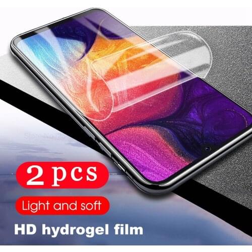 Soft full cover for samsung galaxy A10 A20 A30 A40 A50 A60 hydrogel film A70 A80 A90 phone screen protector film Not Glass