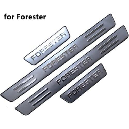 For Subaru Forester 2009-2012 accessories Stainless Steel Scuff Plate/Door Sill Door Sill scuff plate door sill Car styling