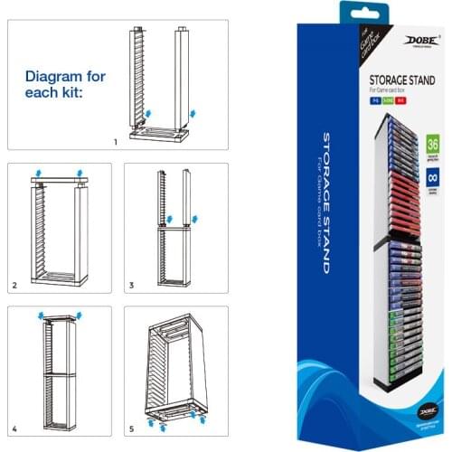 NEW TP5-0519 Storage Stand for Playstation 5 for PS5 Games Controller Game Card Box Disk Rack Bracket Holder Vertical Stand