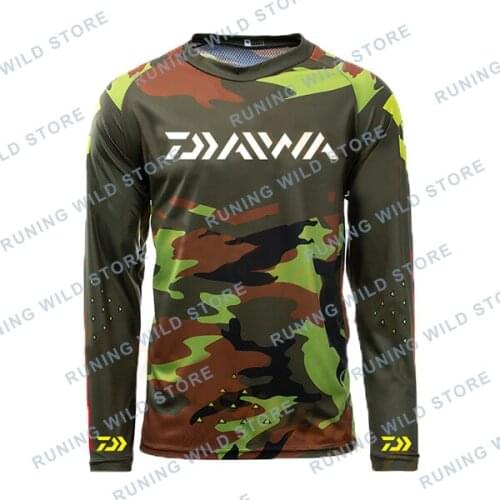 2021 New Brand Dawa Daiwa Fishing Shirts Fishing Clothes Plus Size Anti Uv Cycling Fishing Clothing Outdoor Sport Quick Dry Mens