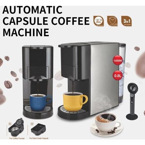 Fully Automatic Capsule Coffee Machine Home Large-Capacity Small Coffee Machine Dripping Italian American Style