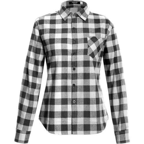 Fall/Winter Womens New 2020 Plaid Shirt Womens Long Sleeve Jacket Slim Top All-match Shirt