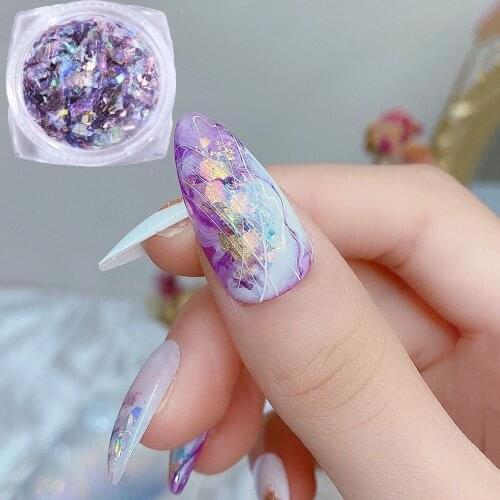 Silver Candy Paper Fragments Shiny Glitter Nail Art Sticker DIY Nail Art Decoration Nail Art Sequins Aurora Mica Sheet