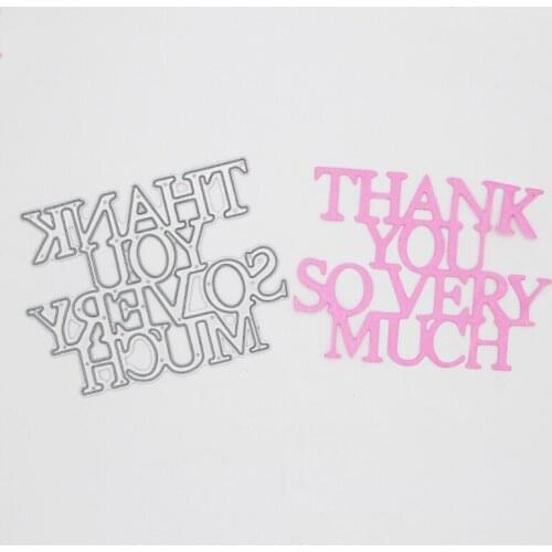 Letter thank making metal cutting dies mold decoration Scrapbook paper craft knife cutting dies mould blade punch stencils