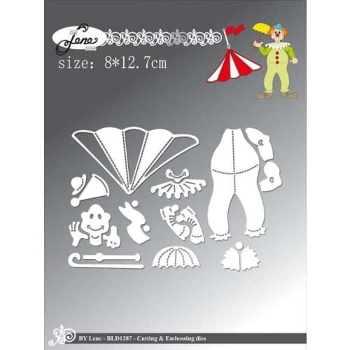 Sirius Street clown giving balloons Metal Cutting Dies DIY Scrapbooking Photo Embossing Craft scrapbooking nouveau arrivage