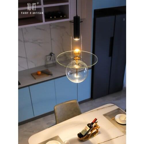 Nordic Modern Chandelier Ceiling Lights Glass Planet Led Lamp For Indoor Bedroom Bar Restaurant Hotel Coffee Decor Pendant Lamp