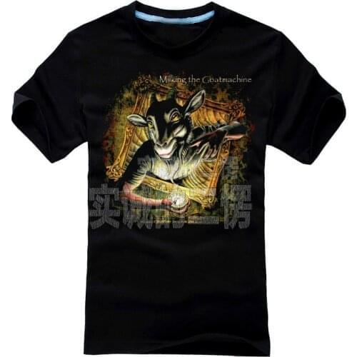 Harajuku Sleep Goat demon Milking The Goat machin Rock Band Cotton shirt Hardrock heavy Metal