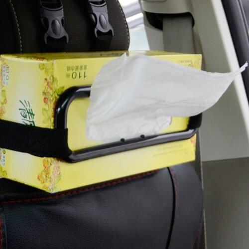 Universal Car Tissue Box Fixing Bracket Paper Towel Napkin Holder Auto Sun Visor Chair Back Vehicle Seat Back Organizer