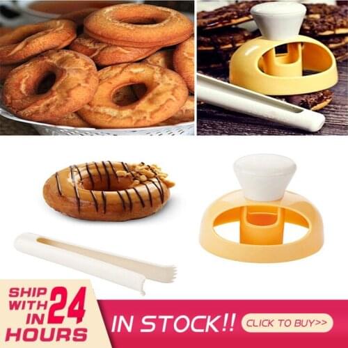 1 PCS Food Grade ABS Donut Mold Cake Mold Baking Bakeware DIY Cake Decorating Tools Desserts Bread Cutter Maker Baking Mould New