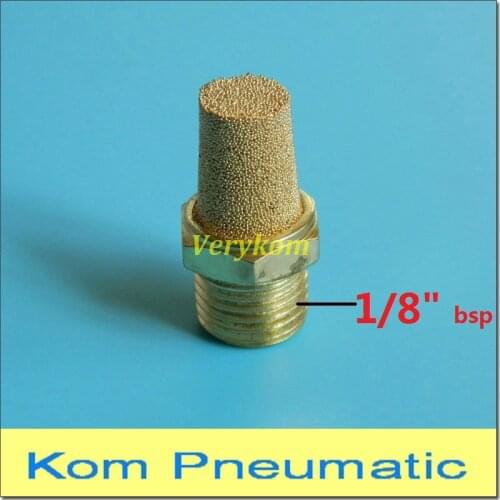 10x Free Shipping Pneumatic Brass Exhaust Muffler 1/8 Inch BSP 1/8" Silencer Fitting BSL-01 Noise Filter Reducer Connector