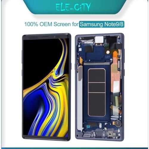 100% Ori For SAMSUNG Galaxy Note 8 9 Super AMOLED OLED Display LCD Touch Screen Display Digitizer Assembly Replacement New OEM
