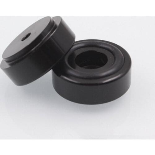 4PCS 30*13F Classic black aluminum Audio amplifier Speaker damping pads Computer machine feet Free ship