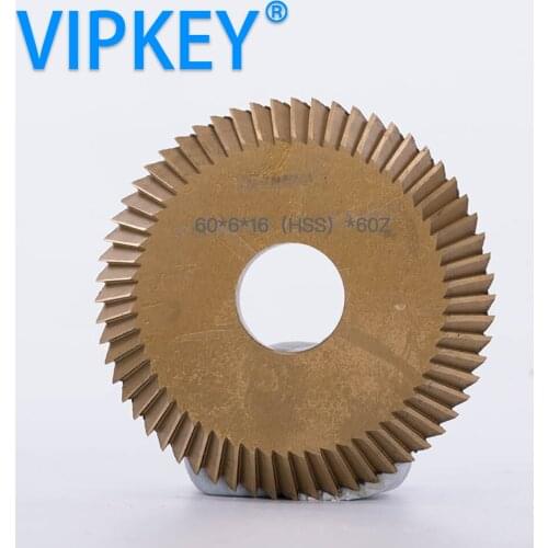 60*6*16mm Horizontal key cutting machine saw blade 60T titanizing key copy minlling cutter spare parts
