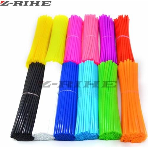 72 pcs Universal Moto Dirt Bike Enduro Off Road Wheel RIM Spoke Skins covers for SUZUKI 250 YAMAHA 450 150 Honda CR125M