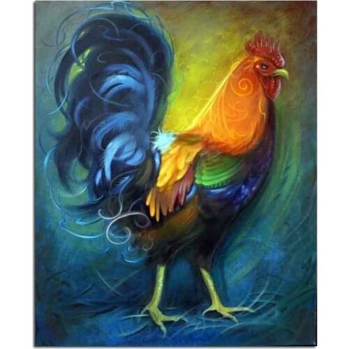 5d Pasted Diamond Embroidery Chicken Diamond Mosaic Drill 5d Diamond Painting Picture Of Rhinestones Needlework