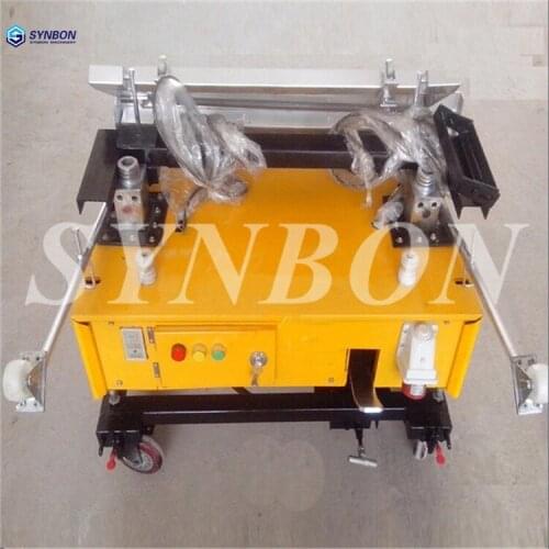 SYW-7 wall cement plaster machinery Automatic Wall Plaster Cement Mortar Rendering Machine