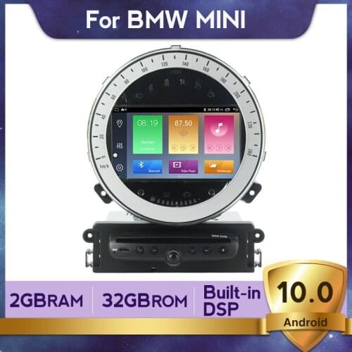 DSP Android 10 Car DVD player For BMW MINI Cooper 2006 2007 2008 2009 2010 2011 2012 2013 GPS Navigation Recoder WIFI BT