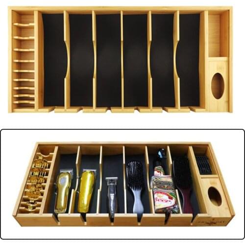 Barber Shop Bamboo Hair Clipper Holder Tray Barber Tools Barber Clipper Tray