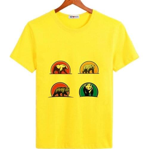 BGtomato Animals printing tshirt casual t-shirt men summer tee shirts hip hop t-shirt mens tops