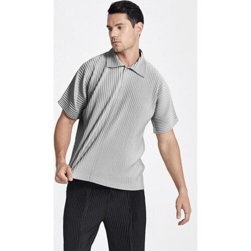 Changpleat Short Sleeve Polos For Men