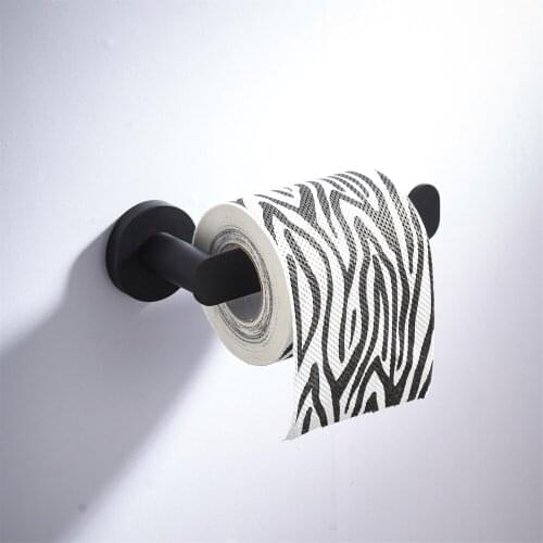 Black 304 Stainless Steel Paper Holder Bathroom Toilet Holder Paper Towel Holder Bathroom Hardware