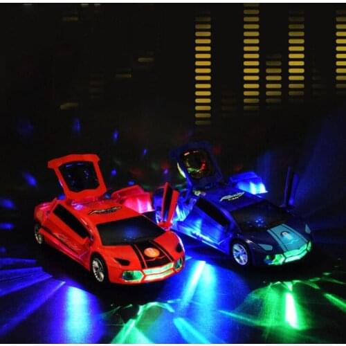 Childrens Electric Deformation Car With Light Music Universal 360 Degree Rotating Sports Car Racing Creative Childrens Gifts