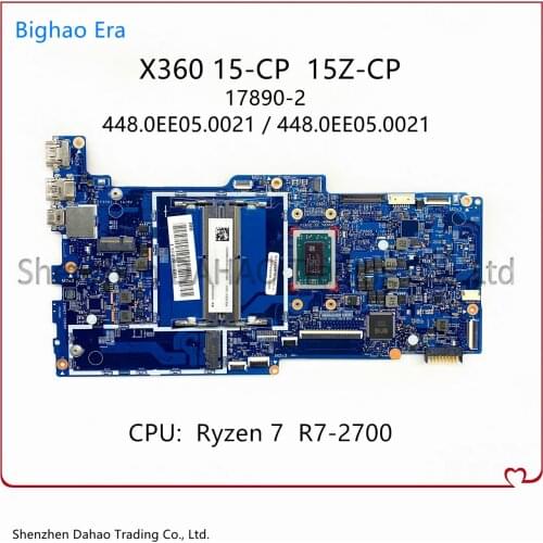 17890-2 448.0EE04.0021 MB For HP X360 15Z-CP 15-CP Laptop Motherboard L25820-601 L25820-001 With R7-2700 CPU 100% Fully Tested