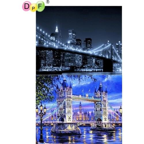 DPF 5D Round/Square full Diamond Painting Cross Stitch bridge Crafts Diamond Embroidery Mosaic Needlework kits Home Decor