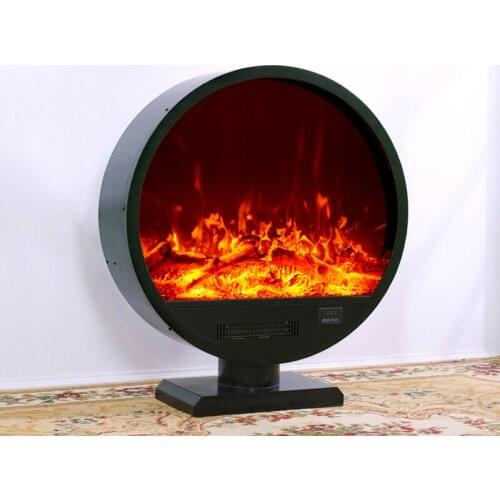Electric fireplace insert firebox burner LED optical artificial emulational charcoal flame decoration room heater