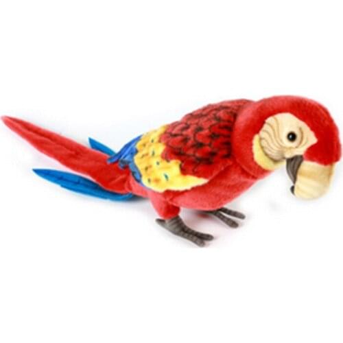 Fancytrader Simulational Birds Parrot Plush Toy Emulational Animals Decoration Doll Gifts for Friends