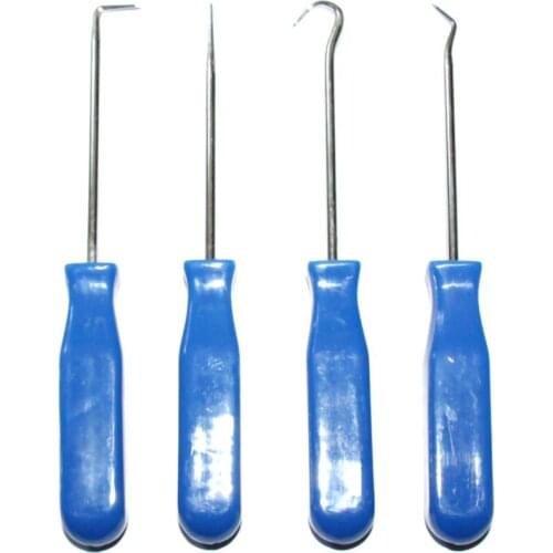 Hot Sale 4Pcs 135mm Car Auto Vehicle Oil Seal Screwdrivers Set O-Ring Seal Gasket Puller Remover Pick Hooks Repair Tools for car