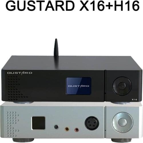 GUSTARD DAC-X16 MQA Decoder + H16 Headphone Amplifier full decoding dual ES9068 Bluetooth 5.0 DSD512 XU216 USB IIS X16