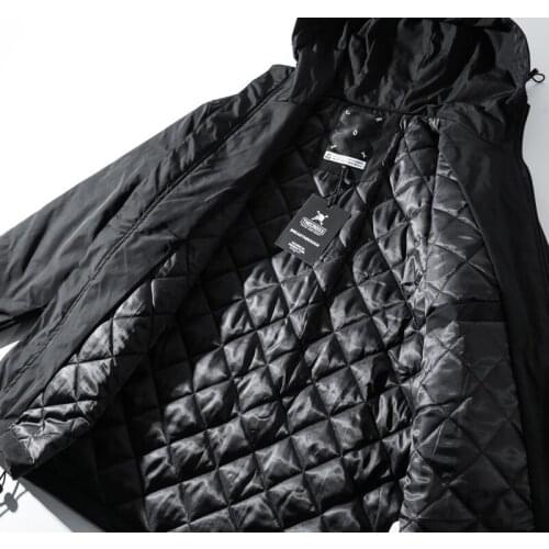 Mens Jacket Winterized Windbreaker Padded Tactical Jacket Techwear Darkwear Ninjawear Streetwear