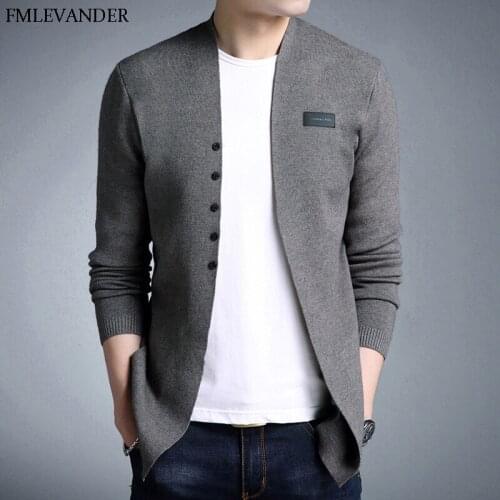 Ropa De Hombre 2018 Menswear Cardigans Patchwork Cardigan Men