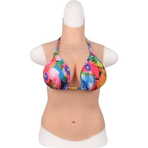 New half body silicone fake chest CD fake lady disguise fake breasts breast breast breast filling special offer