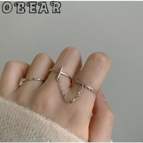 OBEAR Women's Silver Rings