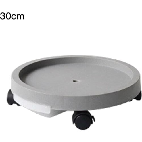 Planter Caddies Tray Pallet Rack Round Caster Thickened With Wheels Flower Portable 14inch White Outdoor Home Gardens Mobile Pot