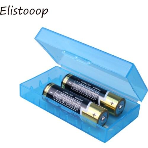 Durable 18650 Battery Storage Box Colorful Hard Case Holder For 2x 18650 2x AA AAA Rechargeable Battery Power Bank Plastic Cases