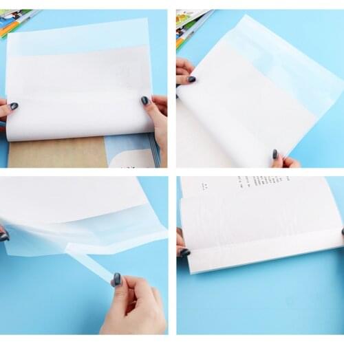 5pcs 16K Book Cover Clear Waterproof Textbook Cover Plastic Exercise Book Note Book Film Protector