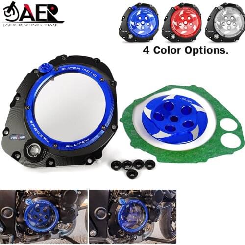 CNC Motorcycle Engine Clear Clutch Cover Protector Guard Waterproof for Suzuki GSX-S GSXS 750 2005-2021