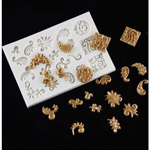 Retro Frame DIY Fondant Cake Broder Decorating Tool Chocolate Lace Cakecup Mold Kitchen Baking