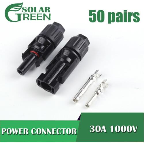 Solar Connector 1000V 30A T 2T 3T 4T 5T 6T 2Y 3Y 4Y Branch Spanner Solar Panel wire Connect Pocket Series parallel Plug