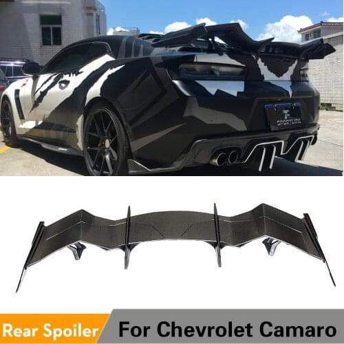 For Chevrolet Camaro Coupe 2016 2017 2018 Carbon Fiber Rear Trunk Spoiler Vulture Iris Sytle Customized Wing Boot Lip