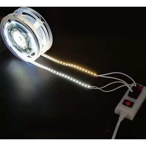 AC 220V 230V LED Strip light 2835 High Safety High Brightness 120LEDs/m Flexible tape lamp non Waterproof ribbon 5m