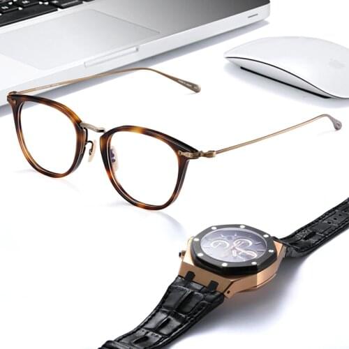 Titanium Glasses Frame Men Ov5307 Retro Ptical Frame Brand Eyewear Eye Glasses Frames for Women Titanium Glasses with Box