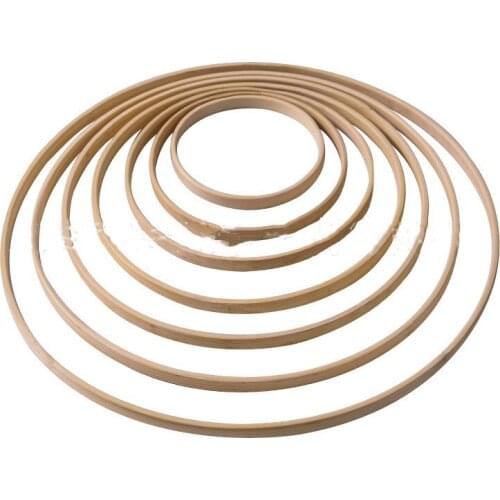 1pc Round Embroidered Frame Sewing Hoop Ring Home Decoration Craft Embroidered Wreath Bamboo Cross-Stitch Tool