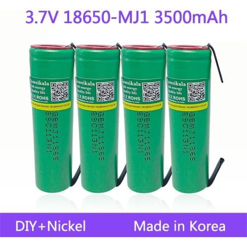 18650 battery MJ1 3.7V 3500mAh 18650 Lithium Rechargeable Battery For battery pack for MJ1 18650 battery+DIY Nickel